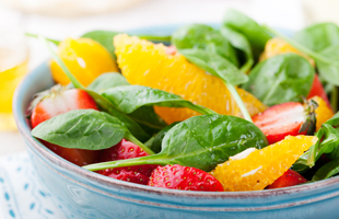 spinach, orange and strawberry salad with honey lime dressing recipe